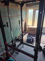 Power rack met pulley en gewichten, Sport en Fitness, Ophalen, Gebruikt