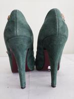 106C* LIU JO prachtige groene leren pumps (38), Kleding | Dames, Schoenen, Groen, Gedragen, Liu Jo, Pumps