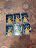 6x gogh pikachu with grey felt hat, Ophalen of Verzenden
