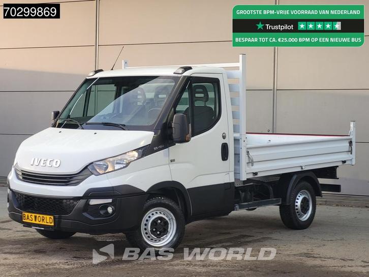 Iveco Daily 35S16 Open Laadbak 3,5t Trekhaak Airco Cruise Eu, Auto's, Bestelwagens en Lichte vracht, Bedrijf, Te koop, Airconditioning