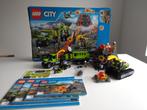 Lego City  60124 Volcano Exploration Base, Complete set, Ophalen of Verzenden, Lego, Zo goed als nieuw
