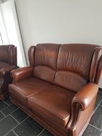 Lederen salon, Huis en Inrichting, Ophalen, Gebruikt, Klassiek, Leer