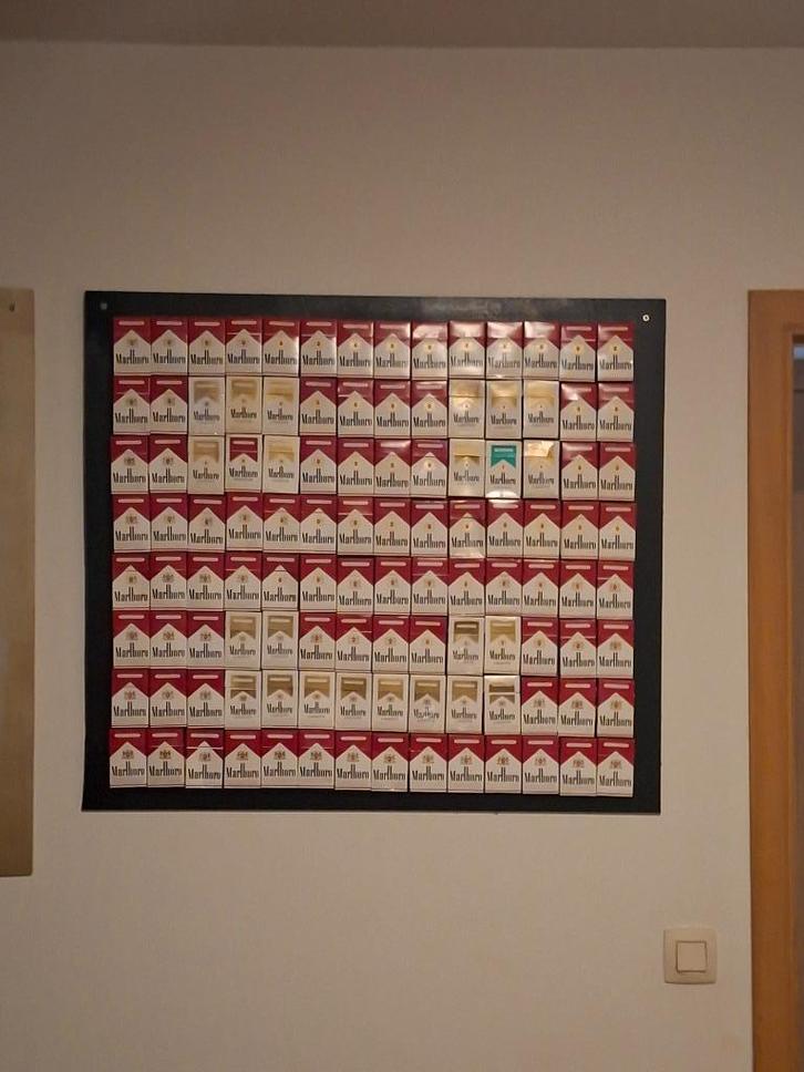 Marlboro creatie, Verzamelen, Merken en Reclamevoorwerpen, Zo goed als nieuw, Reclamebord, Ophalen