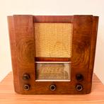 VINTAGE BUIZENRADIO ART DECO 1930 FRANSE RADIO ZELDZAAM, Antiek en Kunst, Verzenden