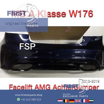 W176 Facelift AMG Achterbumper + diffuser origineel Mercedes beschikbaar voor biedingen