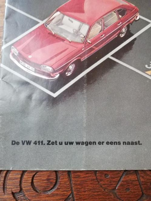 BROCHURE DE VENTE NL VW VOLKSWAGEN 411, Autos : Pièces & Accessoires, Petit matériel, Pièces Oldtimer ou Ancêtre, Volkswagen, Utilisé