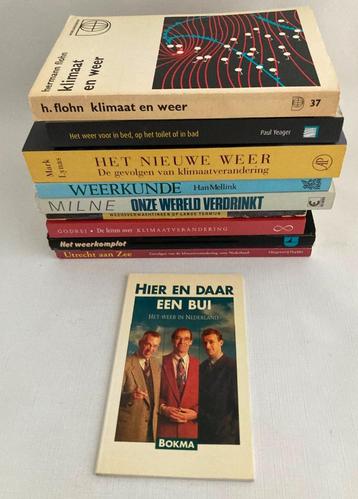 Partijtje van 10 boeken over het weer en klimaat beschikbaar voor biedingen