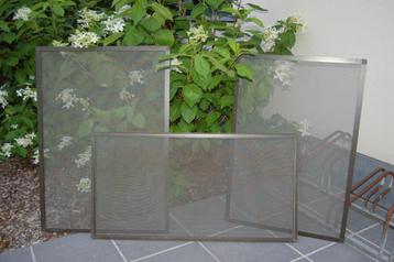 3 screens/moustiquaires - cadre aluminium