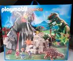 Playmobil dinos vulkaan 5230 + EXTRA dino, Ophalen, Zo goed als nieuw, Complete set