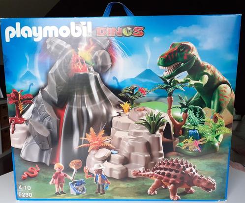 Playmobil dinos vulkaan 5230 + EXTRA dino, Kinderen en Baby's, Speelgoed | Playmobil, Zo goed als nieuw, Complete set, Ophalen