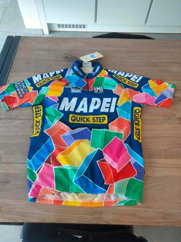 NOS vintage Mapei quick step koers trui Santini wielrennen  beschikbaar voor biedingen