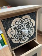 Houten kastje met 5 schuifjes, Huis en Inrichting, Ophalen, Minder dan 50 cm, 5 laden of meer, Zo goed als nieuw