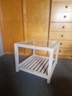 Table basse ou bout de canapé, Huis en Inrichting, Tafels | Salontafels, Ophalen, Gebruikt, Vierkant, Glas