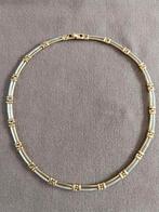 Collier bicolore or et argent en acier, Ophalen of Verzenden, Goud, Goud