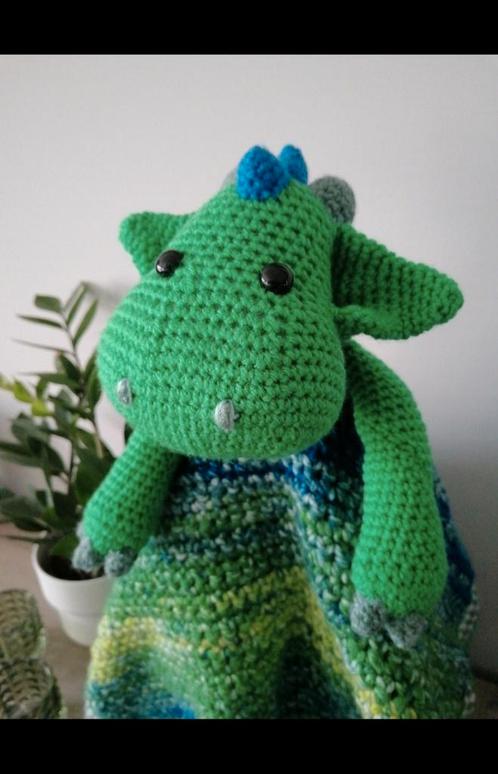 Knuffeldeken Draakje, Kinderen en Baby's, Speelgoed | Knuffels en Pluche, Nieuw, Ophalen of Verzenden