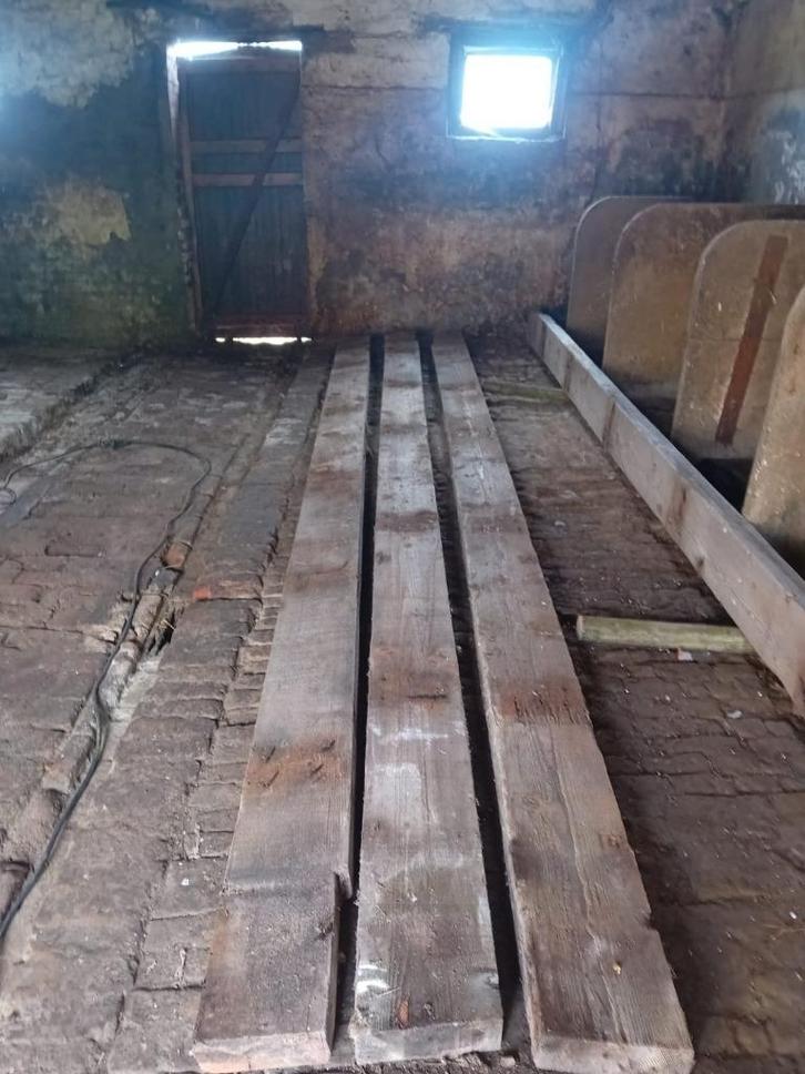 hout, Doe-het-zelf en Bouw, Hout en Planken, Gebruikt, Plank, Overige houtsoorten, 300 cm of meer, 50 mm of meer, Ophalen