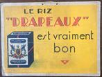 Le Riz Drapeaux, Verzamelen, Merken en Reclamevoorwerpen, Ophalen of Verzenden, Gebruikt, Reclamebord