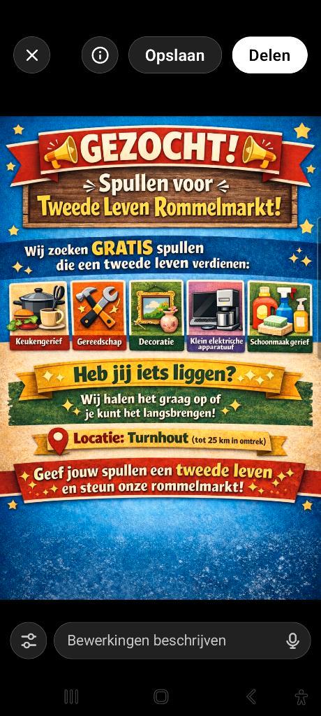 Gevraagd GRATIS Rommelmarkt spullen, Divers, Lots de brocante, Enlèvement