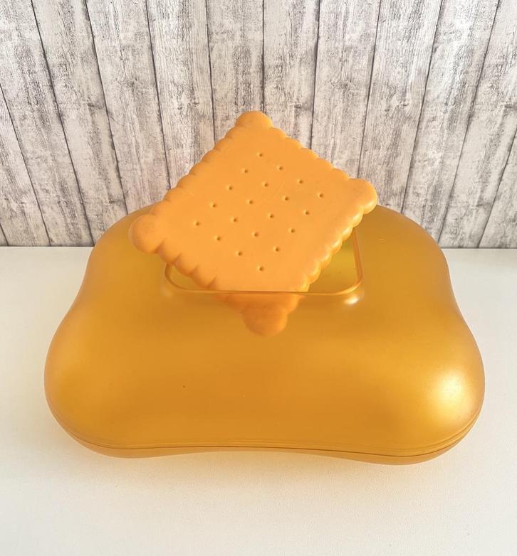 Boîte Mary Biscuit Alessi par Giovannoni Stefano, Huis en Inrichting, Keuken | Tupperware, Gebruikt, Bus of Trommel, Oranje, Ophalen of Verzenden