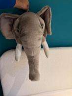Stoffen dieren hoofd olifant, Kinderen en Baby's, Ophalen, Zo goed als nieuw