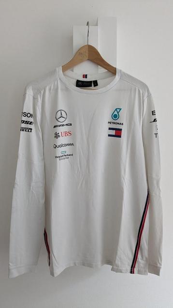 Mercedes AMG Petronas F1 Team T-shirt Long Sleeve White beschikbaar voor biedingen