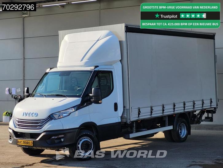 Iveco Daily 60C18 3.0L Automaat Laadklep Schuifzeilen Zeilen, Auto's, Bestelwagens en Lichte vracht, Bedrijf, Te koop, Airconditioning