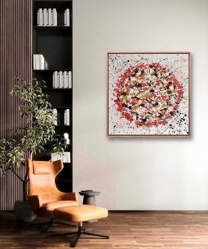 "Give life a little color of love", Antiek en Kunst, Kunst | Schilderijen | Abstract, Ophalen of Verzenden