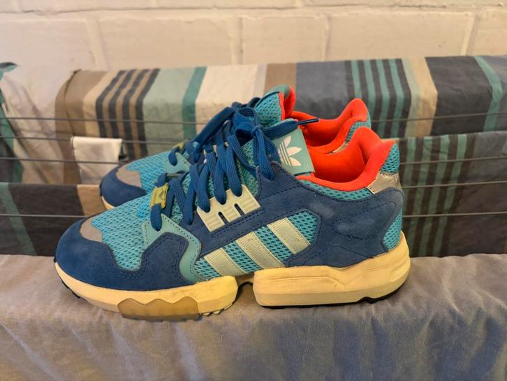 Adidas ZX Torsion Bright Cyan size 42, Kleding | Heren, Schoenen, Zo goed als nieuw, Sneakers, Blauw, Ophalen