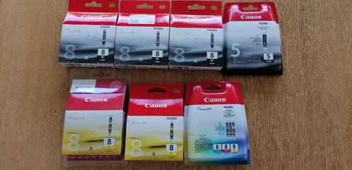Inktpatronen CANON - PIXMA Cli-8 en PGBK-5 in Originele gesl, Computers en Software, Printerbenodigdheden, Nieuw, Cartridge, Ophalen