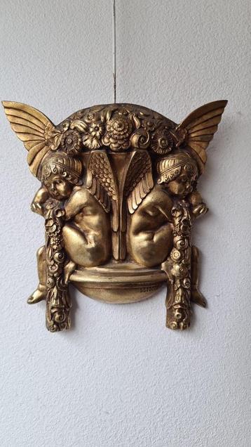 Bronzen wand plaquette art deco, Gustave Poitvin beschikbaar voor biedingen