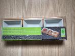 Snack setje op bamboeplank, Ophalen of Verzenden, Nieuw, Porselein