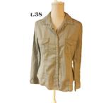 (4) -chemisier femme t.38 kaki - jennyfer -, Maat 38/40 (M), Ophalen of Verzenden, Zo goed als nieuw, Jennyfer