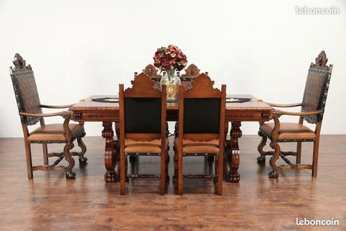 salle a manger  style renaissance espagnol avec meuble, Antiek en Kunst, Antiek | Meubels | Tafels, Ophalen