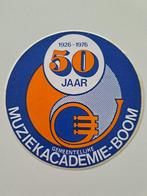 Vintage Sticker - 50 Jaar Muziekacademie Boom, Bedrijf of Vereniging, Ophalen of Verzenden, Zo goed als nieuw