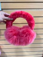 Handgemaakte fluo magenta oorwarmer - 100% alpacawol, Ophalen of Verzenden, Nieuw
