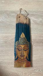 Boeddha geschilderd op hout., Zo goed als nieuw