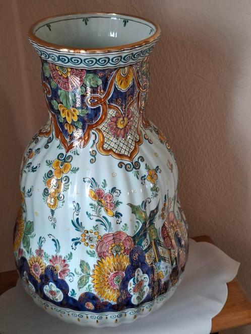 Kleurrijke Hollandse vaas, Antiek en Kunst, Antiek | Vazen, Ophalen