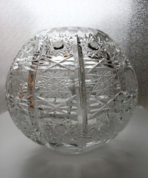 Zeer mooie kristallen vintage xxl bolvaas . (De grote maat.), Antiek en Kunst, Antiek | Glaswerk en Kristal, Ophalen of Verzenden