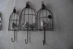 2 nieuwe muur kapstokjes + porseleine gecraqueleerde vogels, Huis en Inrichting, Woonaccessoires | Kapstokken, Nieuw, Minder dan 100 cm