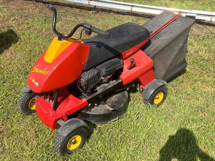 Wolf Garten Scooter, Tuin en Terras, Zitmaaiers, Gebruikt, Minder dan 90 cm, Elektrische starter, Opvangzak, Versnellingen, Ophalen