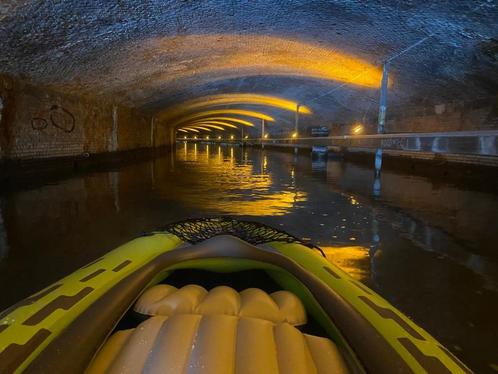 Kajak, Watersport en Boten, Kajaks, Zo goed als nieuw, 2-persoons, Opblaasbaar, Ophalen