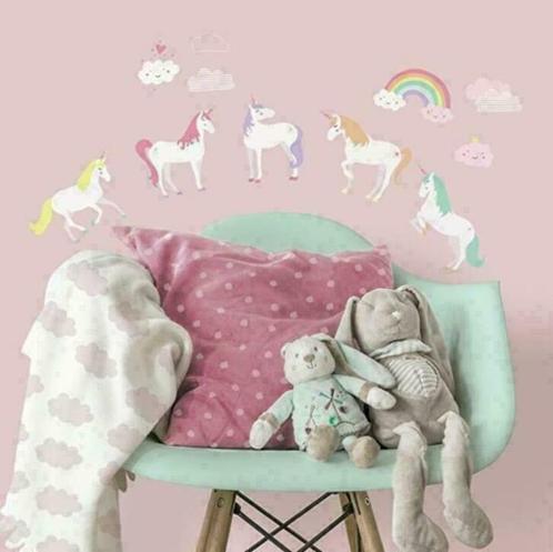 Eenhoorn / Unicorn Muurstickers - Roommates, Kinderen en Baby's, Kinderkamer | Inrichting en Decoratie, Nieuw, Wanddecoratie, Ophalen of Verzenden