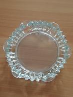 Cendrier rond vintage en verre taillé, Enlèvement ou Envoi