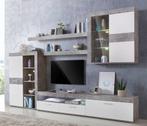 ACTIE! 5-DELIG TV-Meubel MENNO 280x201x41 cm Betongrijs!, Huis en Inrichting, Kasten |Televisiemeubels, Glas, 200 cm of meer, 25 tot 50 cm