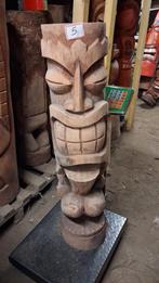 statue de totem Tiki 100 cm en bois de cocotier, Ophalen of Verzenden
