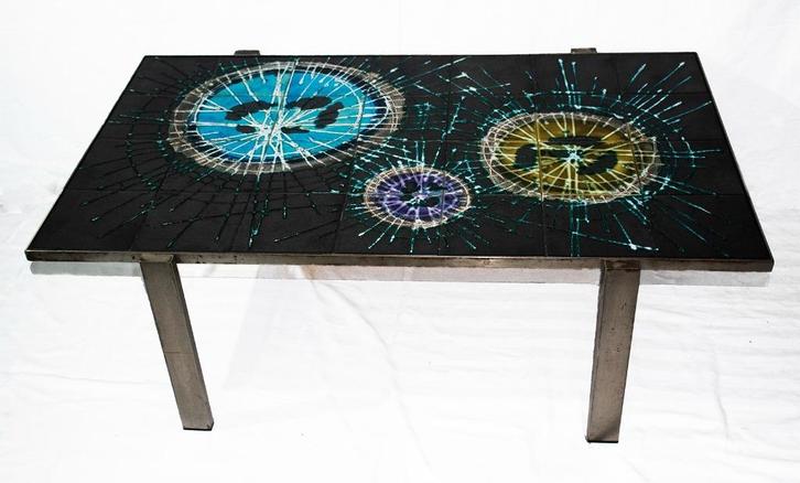Mid-Century salontafel Belarti 1965-1975, Huis en Inrichting, Tafels | Salontafels, Gebruikt, Minder dan 50 cm, 50 tot 100 cm