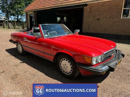Mercedes 560SL Cabriolet, Auto's, Mercedes-Benz, Bedrijf, Te koop, SL, Open dak, Overige brandstoffen, Cabriolet, 2 deurs, Rood