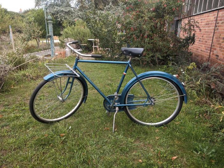 Old Seady eendenblauwe bakfiets, Fietsen en Brommers, Fietsen | Cruisers en Lowriders, Zo goed als nieuw, Ophalen