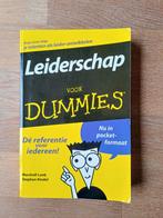 Boek Leiderschap voor Dummies - M. Loeb, M. Loeb; S. Kindel, Utilisé, Enlèvement ou Envoi