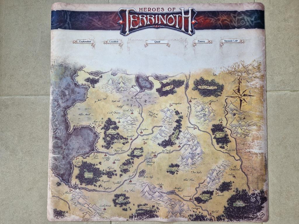 Heroes de Terrinoth Gamemat FFG tapis de jeu société cartes, Enlèvement ou Envoi, Comme neuf, FFG